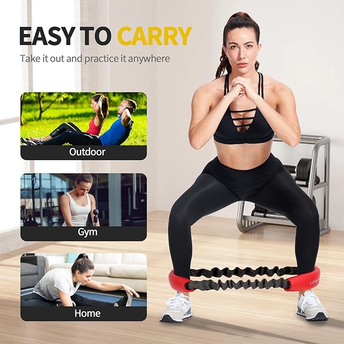 Hip & Core System, Resistance Loop to Stretch, Core Fitness Glute Workout Bands - Bloomnest