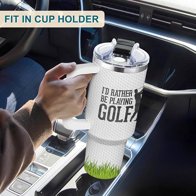 Golf Gifts For Men, Golf Gift For Fathers Day, Birthday, Best Present Ideas From Son, Daughter And Kids, Cool Gifts For Women, Christmas Gift for Golfers Men, Dad, Golfers Tumbler 40oz With Handle - Bloomnest