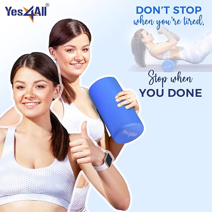 Yes4All EVA Firm Foam Roller for Back - Round Back Roller for Exercise, Yoga & Pilates 12/18/24/36 inch - Bloomnest