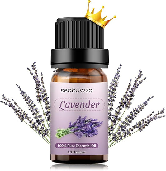 Sedbuwza Lavender Essential Oil, Pure Organic Lavender Fragrance Oil for Diffuser, Humidifier, Soap, Candle, Perfume Sedbuwza