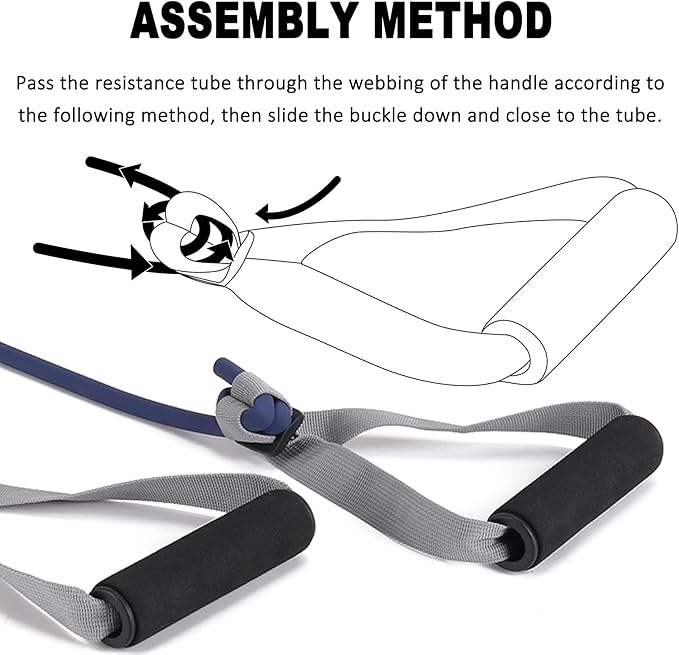 Resistance Bands for Working Out, Physical Therapy Bands, Latex Free Elastic and Exercise Bands Set for Stretching, Suitable for Rehab, Yoga, Pilates, Gym, Home Exercise - Bloomnest