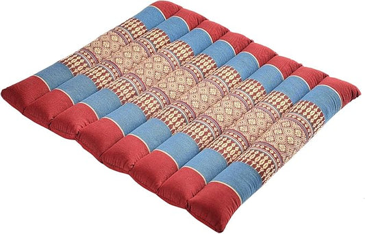 Zafuko Rollable Cushion - Organic Kapok Filling, use Rolled or Flat for Yoga and Meditation, Lightweight, Great car or seat Cushion - Bloomnest