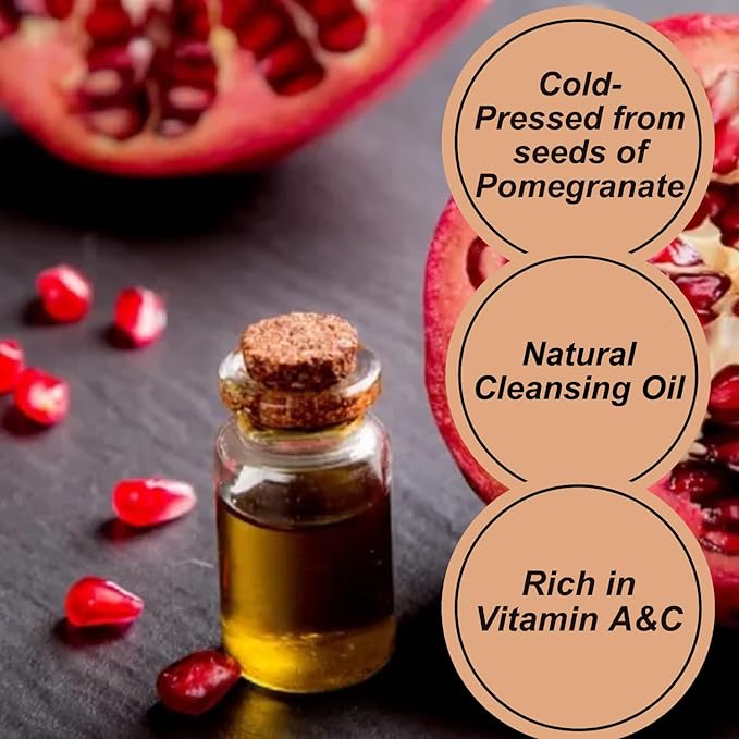 Naturevibe Botanicals Pomegranate Oil 32 Ounces | 100% Pure and Natural | Great for Skin Care and Hair Care - Bloomnest