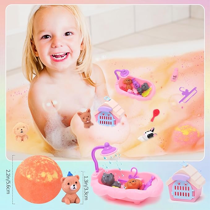 Bath Bombs for Kids with Surprise Inside for Girls Boys Toddlers Organic Kids Bath Bombs with Toys Inside Ideal Birthday Christmas Gift Set - Bloomnest