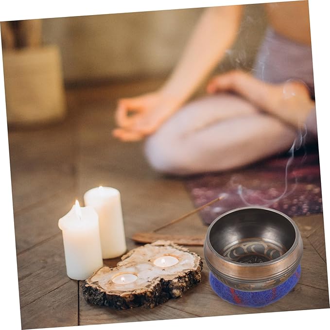 Kisangel Singing Bowl Cushion Pad Hand Sewn Mat for Meditation Buddhist Sound Bowl Stability Prevents Slipping Knocking Durable Singing Bowl Accessory - Bloomnest