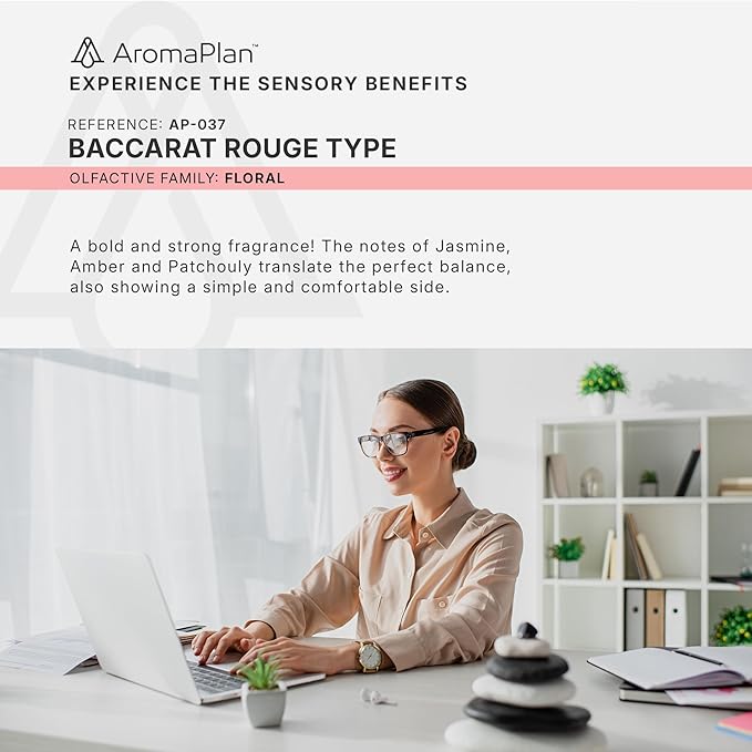 AromaPlan Hotel Scents Inspired by Baccarat Rouge 5 Fl Oz (2 Pack), Home Luxury Aroma & Hotel Fragrance Diffuser Oil for Aromatherapy- USA Made, Bigger Bottle, Bolder Aroma & Longer Lasting - Bloomnest