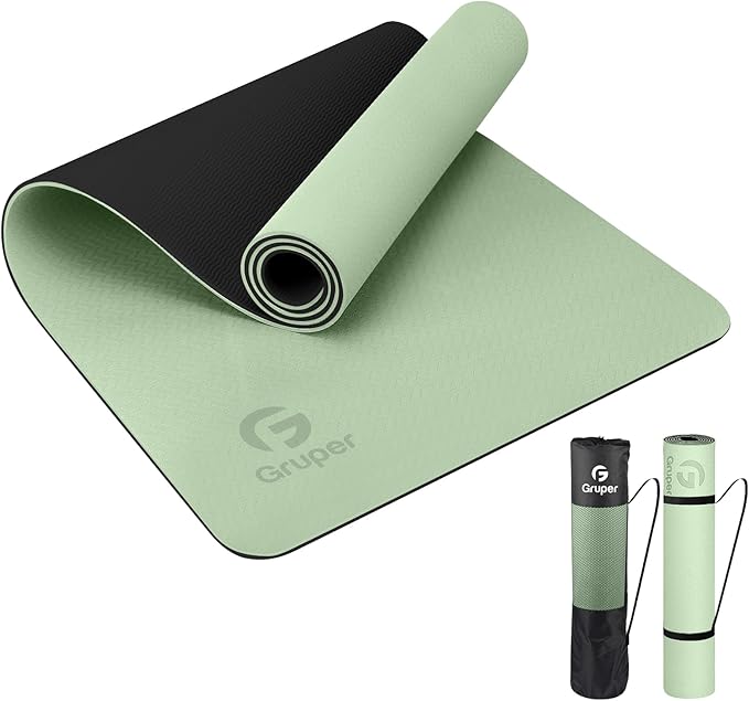 Yoga Mat Non Slip, Eco Friendly Fitness Exercise Mat with Carrying Strap,Pro Yoga Mats for Women,Workout Mats for Home, Pilates and Floor Exercises - Bloomnest