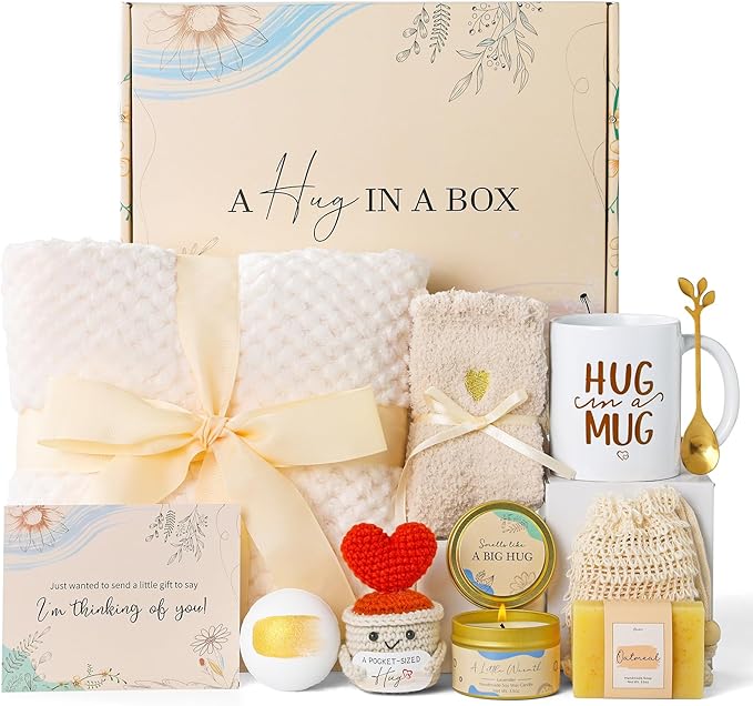 Valentine's Day Gifts for Women Self Care Gift Set Birthday Box Spa Basket Get Well Soon After Surgery Care Package For Wife Her Mom Sister Female Best Friend Coworker Teen Girls Mother's Day - Bloomnest