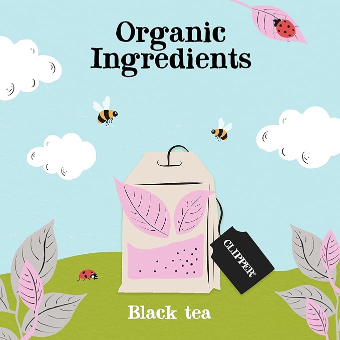 Clipper Tea Organic Earl Grey - USDA Organic, Non-GMO, Fair Trade, Sustainable Caffeinated Tea, 1 Pack, 20 Unbleached Tea Bags - Bloomnest