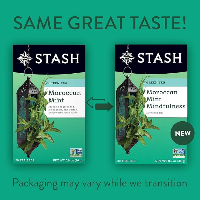 STASH Green Tea Variety Pack – Caffeinated, 6 Boxes of 18-20 Tea Bags Each – Pomegranate Raspberry, Premium Green, Moroccan Mint, Ginger Peach, Chai Green & Asian Pear Harmony - Bloomnest