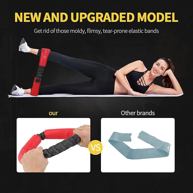 Hip & Core System, Resistance Loop to Stretch, Core Fitness Glute Workout Bands - Bloomnest