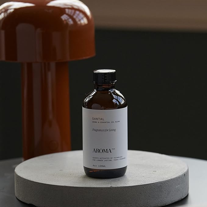AromaTech Santal & Love Affair Set | Aroma Diffuser Essential Oils Blend of Santal Cardamom, Papyrus, Musk | Love Affair Jasmin, Saffron, Cedar, Ambergris - 120 Milliliter - Bloomnest