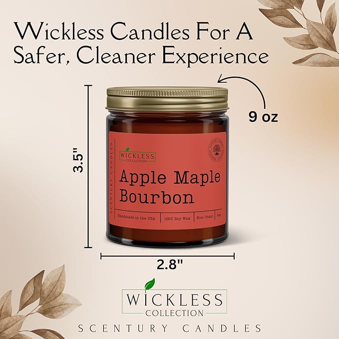 Wickless Candles for Candle Warmer Lamp, Many Scents to Choose, 100% Non-Toxic Soy Wax, Scented Candle Melts for Warming Plate, Handmade in The USA (White Oak & Vanilla) - Bloomnest