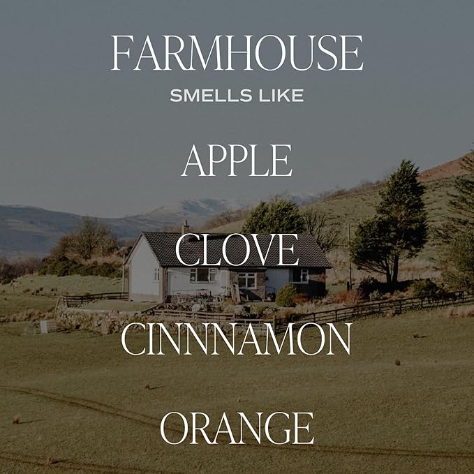 Sweet Water Decor Farmhouse Candle - Apple, Clove, Orange, Cinnamon Scented Candles for Home - 15oz Tan Jar, 70+ Hour Burn Time, Made in The USA - Refreshing Apple Scented Candles - Bloomnest