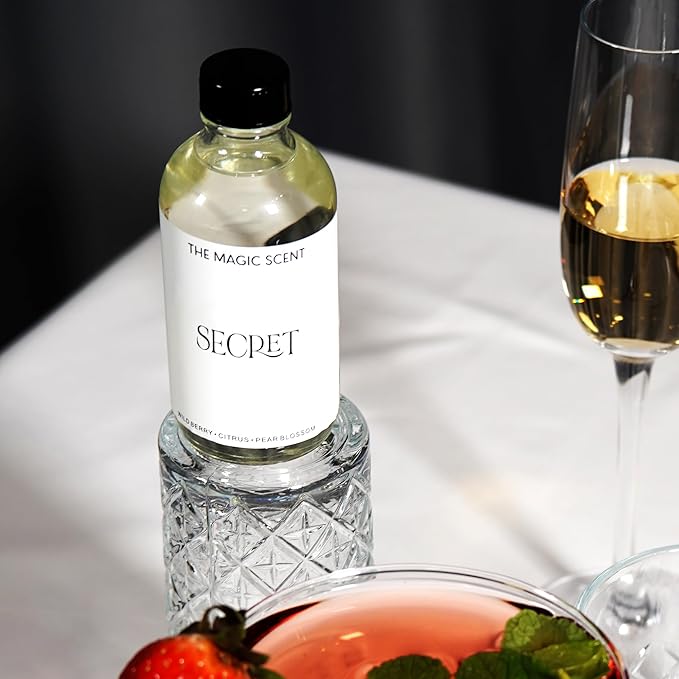 The Magic Scent Secret Diffuser Oil - Hotel & Home Luxury Scents - Diffuser Oil Scents for Home Designed for Use in All Diffusers - 16.5 fl oz, 500 mL - Bloomnest