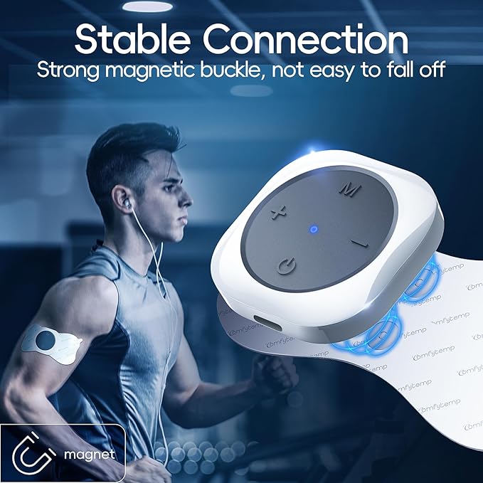 Comfytemp Wireless TENS Unit Machine for Pain Relief, FSA HSA Eligible TENS Unit Muscle Stimulator with Two Sets, Up to 30 Modes TENS Device for Back Pain, Rechargeable Portable with APP Control Comfytemp