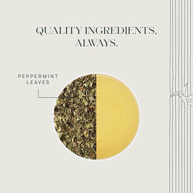Luxmi Estates Purely Peppermint 25gm Tin | USDA Certified Organic Herbal Tea | Mint Tea Best for Night Time - Bloomnest