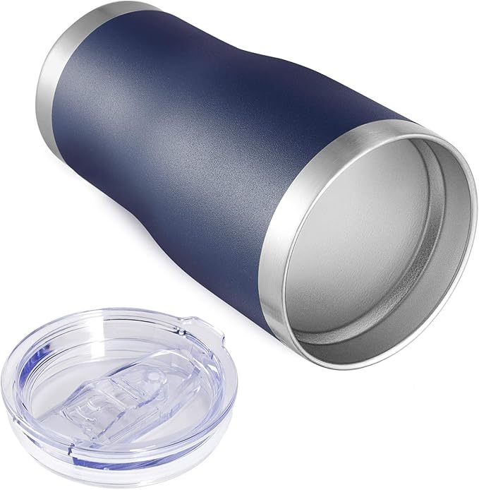 VEGOND 20oz Tumbler Stainless Steel Tumbler Cup with Lid And Straw Vacuum Insulated Double Wall Travel Coffee Mug(Navy Blue 1 Pack) - Bloomnest