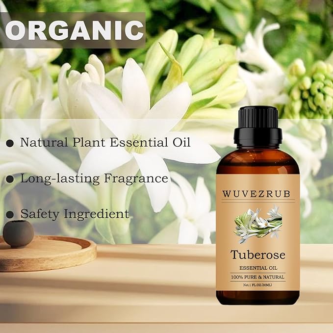 Tuberose Essential Oils, 30ML Pure and Natural Essential Oil for Aromatherapy Diffuser - Tuberose / 1 Fl Oz - Bloomnest