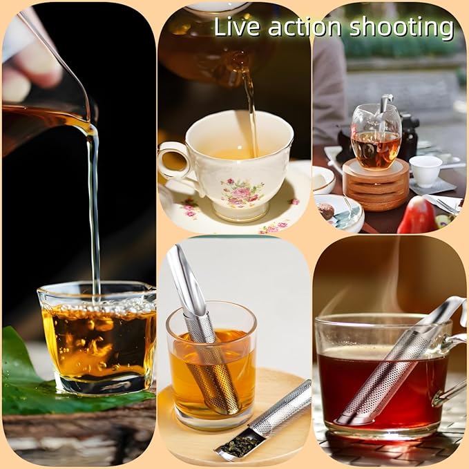 Tea Diffusers For Loose Tea，Stainless Steel Tea Infuser，Tea Steeper For Loose Tea，Tea Infuser For Loose Leaf Tea Office, Home, Travel Are All Good Choices(1*tea strainer,1*Cleaning brush) - Bloomnest