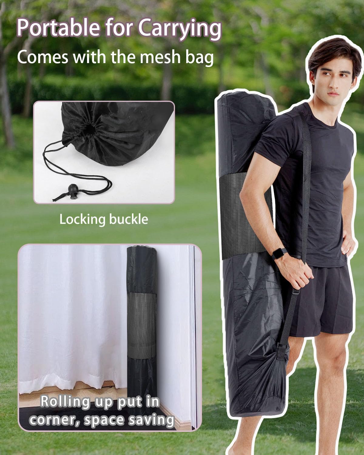 Large Yoga Mat 78"x 51" 20mm/15mm Thick Workout Mats for Home Gym, Extra Wide Workout for Women Men Gym Flooring Exercises