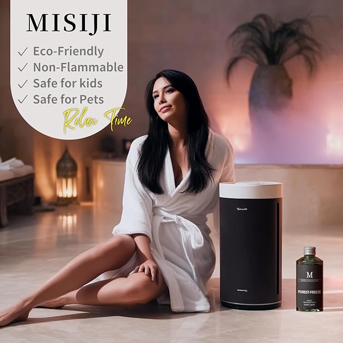 Hotel Collection Diffuser Oil- 6.76 Fl Oz/200ML-Forest-Freeze,Luxury Essential Oils for Diffuser Refill & Machines,Bigger Bottle, Bolder Aroma, Longer Lasting - Bloomnest