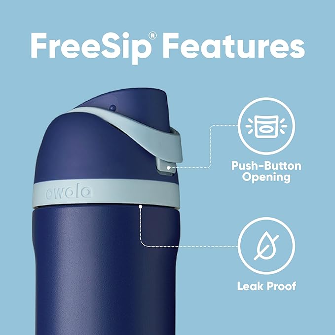 Owala Harry Potter FreeSip Insulated Stainless Steel Water Bottle with Straw, BPA-Free Sports Water Bottle, Great for Travel, 24 Oz, Ravenclaw Owala