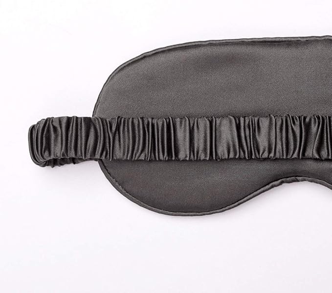 Silk Sleep Mask Light Blocking Luxury 100% Mulberry 19mm Silk Eye Mask Eye Cover Blindfold Ultra Soft Light & Comfy Anti Aging Skin Care with Travel Bag Gift Package - Bloomnest