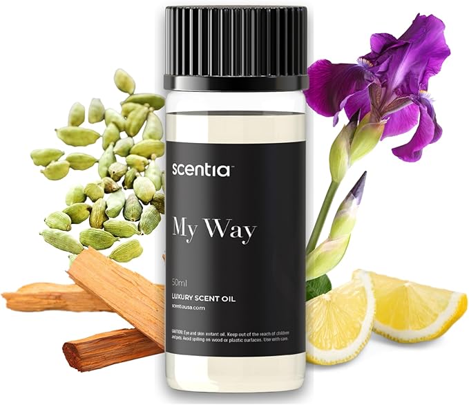 Scentia My Way Hotel Diffuser Oil Inspired by The 1 Hotel Miami Beach- 50 ml 1.69 fl oz - Essential Oil Blend Sandalwood, Cedar & Lemon Notes for Aromatherapy Diffusers and Humidifiers - Bloomnest