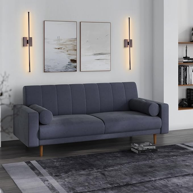 LED Wall Sconces with Remote Control, Dimmable Wall Sconces Set of Two, 5 Colors 3000K-6500K & Dimmable, Hardwire Wall Light with Timer & Night Light, LED Wall Lamps for Living Room, Bedroom, Bronze - Bloomnest