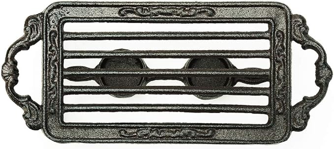 Sungmor Heavy Duty Cast Iron Teapot Dish Warmer Stable Holder for Tealight Stand | Tealight Warmer Decorative Stove for Villa Yard Balcony-Rectangle - Bloomnest