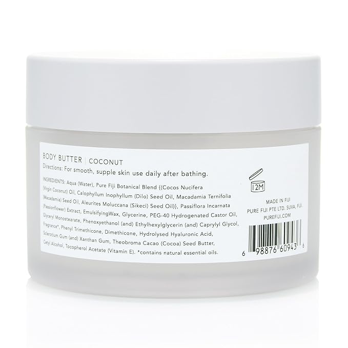 PURE FIJI Nourishing Body Butter, Coconut (6.7oz/200ml)
