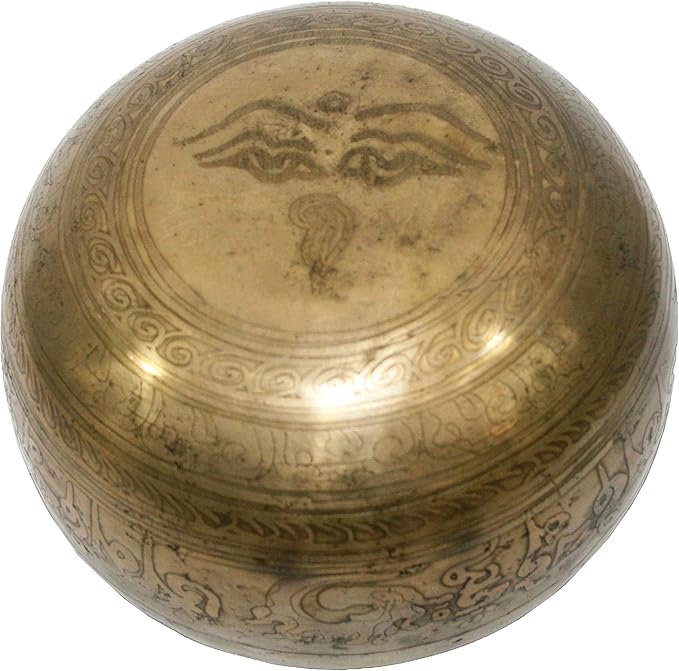 Sacral Chakra Hand Pounded Tibetan Art Healing Singing Bowl ~ Nepal [425 SB, 5.5 inch Diameter] - Bloomnest