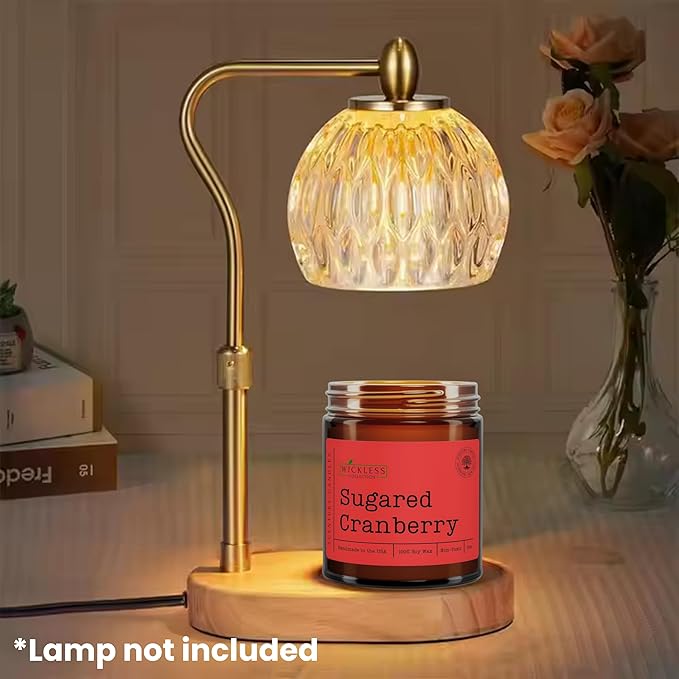 Wickless Candles for Candle Warmer Lamp, Many Scents to Choose, 100% Non-Toxic Soy Wax, Scented Candle Melts for Warming Plate, Handmade in The USA (Sugared Cranberry) - Bloomnest