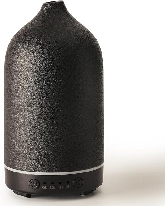 Diffuserlove Ceramic Essential Oil Diffuser Aromatherapy Diffusers for Home Bedroom Air Stone Diffuser Black Base - Bloomnest