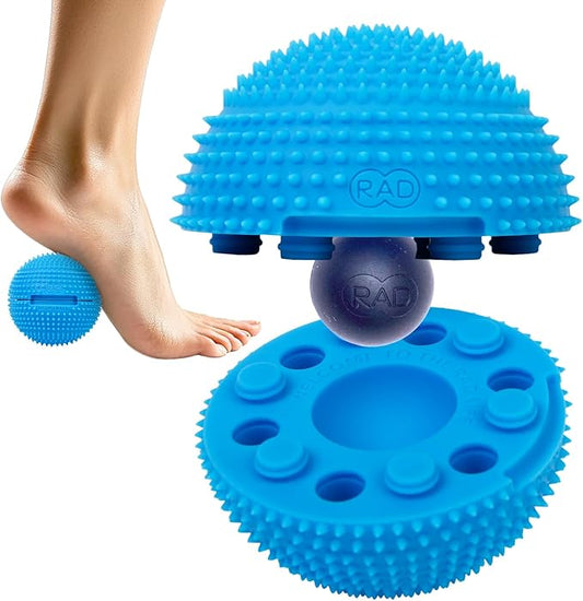 RAD The Original Neuro Ball – Foot Roller & Textured Massage Ball for Myofascial Release, Plantar Fasciitis, Hands & Face – Spiky Therapy Tool for Muscle Relief