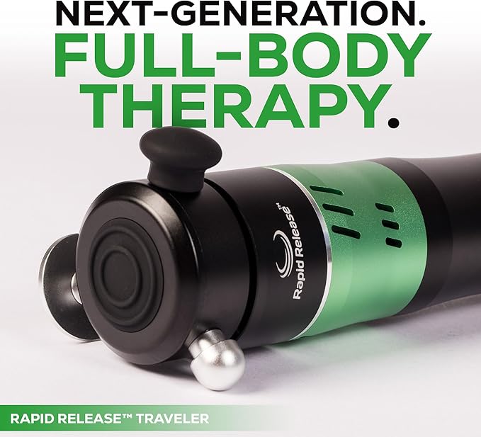 Rapid Release Traveler Cordless Handheld Muscle Massager – Rechargeable Compact Massager – Portable Massager for Face, Feet, Neck, Hands, TMJ – for Fitness and Health Enthusiasts - Bloomnest