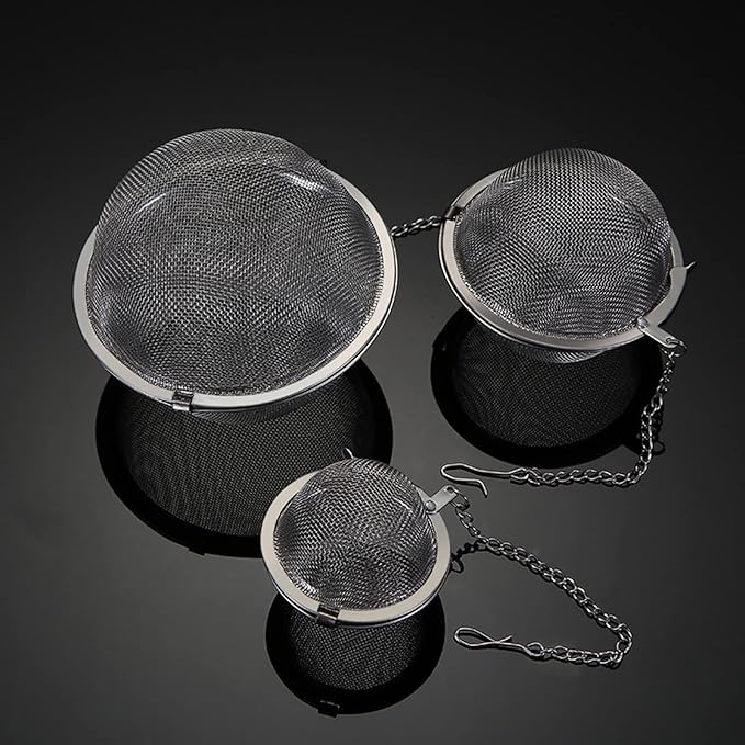 2PCS Premium Tea Infusers for Loose Leaf Tea - Upgraded Tea Strainers and Tea Balls for Flavoring Herbal Spices and Seasonings - Bloomnest