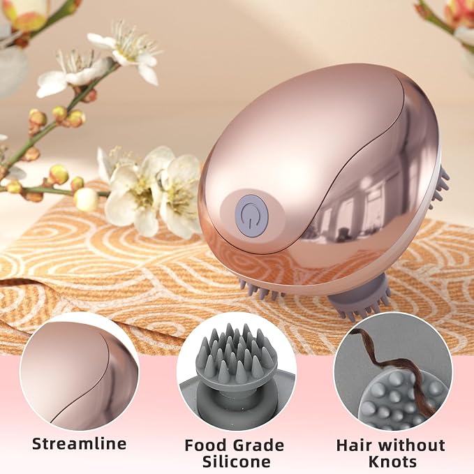 cotsoco Electric Pet Cat Massager for Cats and Dogs Care with 8 Massage Heads, Handheld Cordless Head Scratcher Scalp Massager for Hair Growth, Deep Clean and Stress Relax, Gifts for Women, Men,Pets cotsoco