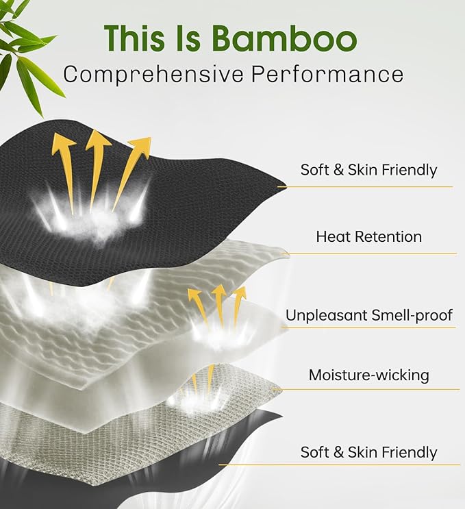 Bamboo Cotton Sleep Mask with Bluetooth Wireless Headphones - Blackout Eye Mask for Sleeping 3D Contoured Sleep Headband Ear Muffs Lengthen & Low Noise Hook for Better Experience (Black) - Bloomnest