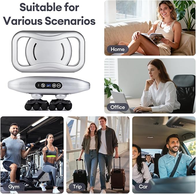 30 Head Massage Gun Set, Massage Gun Deep Tissue Portable with 9 Levels and 9 Modes, Massager for Legs, Waist, Neck, Back, Buttocks Muscles, Gifts for Women, Men, Mom, and Dad - Bloomnest