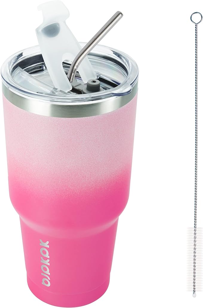 BJPKPK 30 oz Tumbler With Lid And Straw, Travel Coffee Mug,Cherry Blossom - Bloomnest