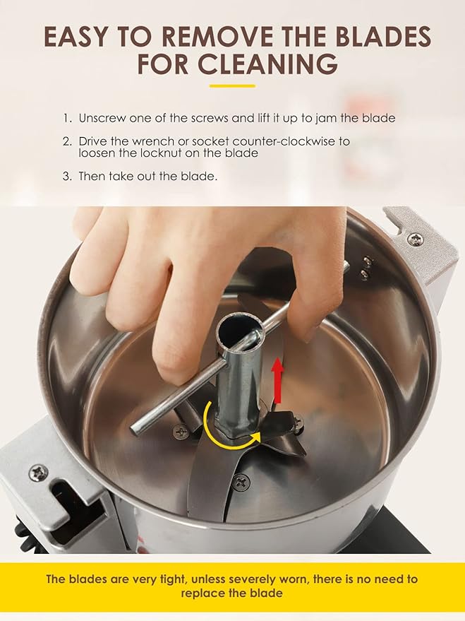 CGOLDENWALL 2500g Electric Grain Grinder Mill Safety Upgraded 3600W High-speed Spice Herb Grinder Commercial Superfine Machine Dry Cereals Pulverizer CE 110V (2500g Swing Type) - Bloomnest
