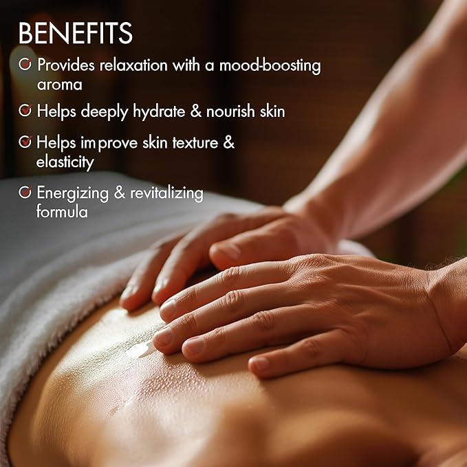 MAJESTIC PURE Vanilla Passion Massage Oil for Massage Therapy - Refreshing, and Relaxing - Natural Oils with Vanilla Oil, Coffee Oil & Shea Butter - for All Skin Types - Men and Women - 8 fl oz - Bloomnest