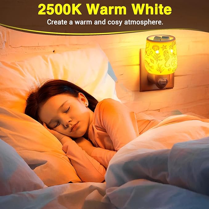 Himalayan Salt Lamp Bulbs 15W C7 Dimmable Rock Salt Light Bulbs E12 Base Night Light Bulbs for Scentsy Wax Warmer, Salt Lamp, Plug in Wax Diffuser Pack of 2 - Bloomnest