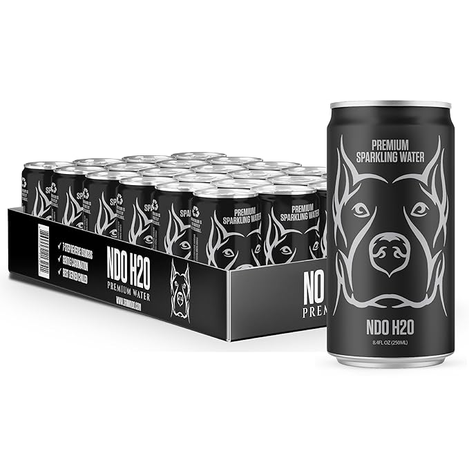NO DAYS OFF Premium Sparkling Water - 24 Pack, 8.4 fl oz, Sparkling (Unflavored) - Ultra-Purified Reverse Osmosis with Gentle Carbonation, On-the-Go and Bulk Size - Bloomnest