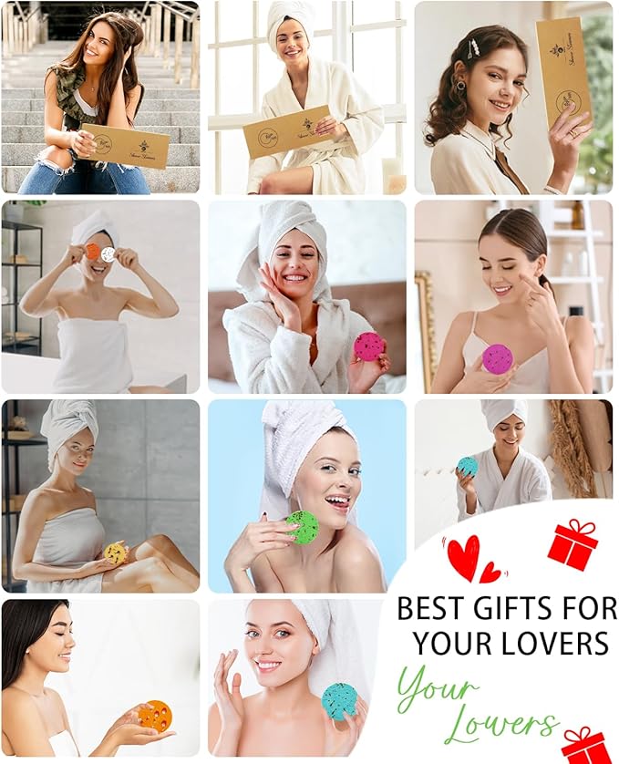 Shower Steamers Aromatherapy - 8 Pack Organic Shower Bombs with Natural Essential Oil, Self Care and Stress Relief Birthday/Home Spa/Christmas Stocking Stuffers/White Elephant Gifts for Women - Bloomnest