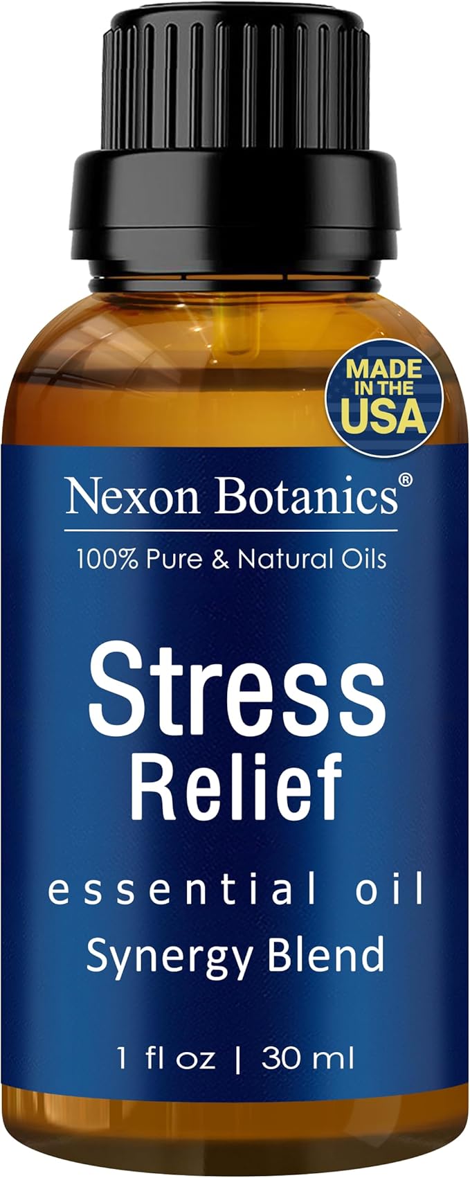 Stress Relief Essential Oil Blend 30 ml - Stress Relief & Calm Essential Oil for Diffusers & Aromatherapy - Promotes Relaxation & Rest - Nexon Botanics - Bloomnest