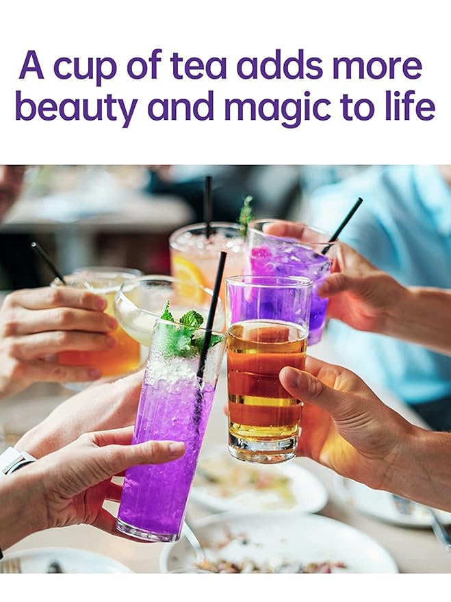 TeeLux Butterfly Pea Flower Tea Bags - Premium Dried Butterfly Pea Flower for Blue & Purple Drinks and Food Coloring, 30 Tea Bags - Bloomnest
