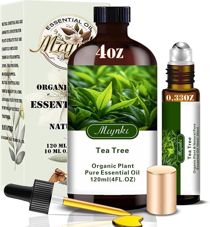 Tea Tree Fragrance Oil-Tea Tree Essential Oil 4.33oz (130ml)-100% Pure Natural Scent for Diffusers, Candles, Soap Making & Aromatherapy-Relaxing Home & Gift Essential Oil for Bath, Massage - Bloomnest